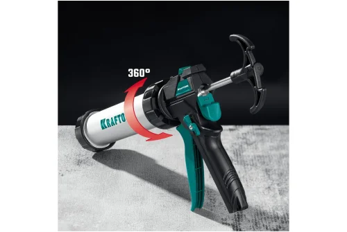 Пистолет для герметика Kraftool ULTRA универсальный закрытый 600мл (06677-60)