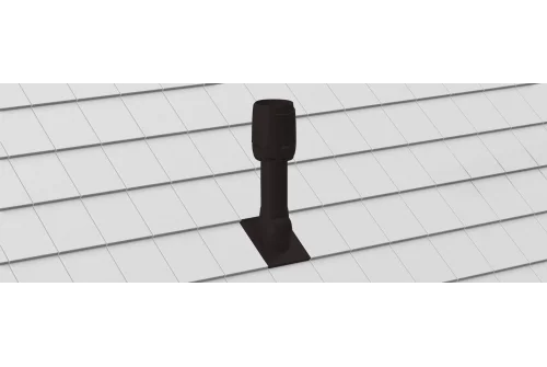 Дефлектор вытяжной вентиляции для плоской черепицы d125 Тегалит черный