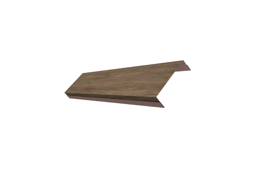 Ламель обратная 100 забора жалюзи Texas 0,45 Print Elite White Wood TwinColor - Столица крыш