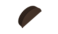 Заглушка торцевая для малого полукруглого конька