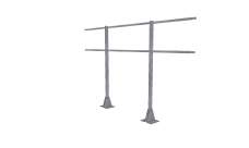 Кровельное ограждение на парапет Optima Х/К 1,2*2 м