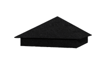 Колпаки на столб с базальтовой посыпкой