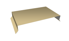 Парапетные крышки прямые 390мм