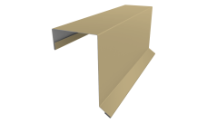 Планка торцевая (фронтонная) фальц