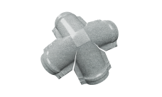 Четверник конька полукруглого с базальтовой посыпкой