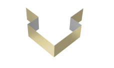 Внешний симметричный угол для фиброцементного сайдинга Decover