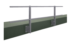 Боковое крепление для ограждения плоских кровель HK-062M