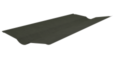 Ендова для кровли с покрытием Ондулин